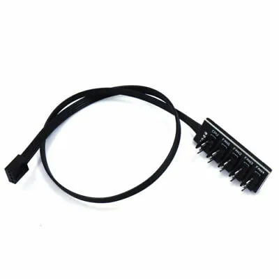 5-Port 4-Pin PWM CPU Cooling Fan Adapter Cable Hub Splitter Lead PC Motherboard • £3.99