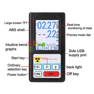 BR-6 Geiger Counter Nuclear Radiation Detector X-ray Beta Tester Geiger Counter • $64.99