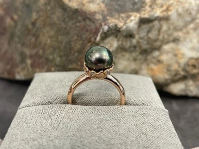 £480 • Buy Clogau 18ct Rose Gold Tree Of Life Tahitian Pearl Ring £770 Off! SIZE J