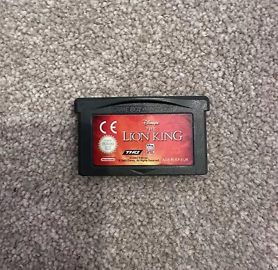 Nintendo Gameboy Advance Game -  The Lion King - Cartridge Only • £5