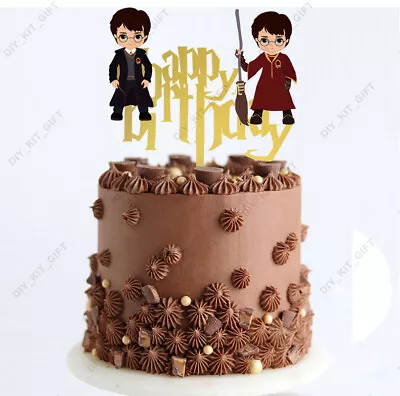 Harry Potter Font Birthday Party Acrylic Cake Topper • $9.45