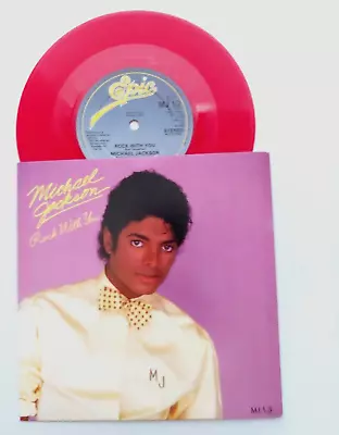 1983 Michael Jackson RED UK 45RPM Vinyl 'Rock With You' CBS EPIC MJ1-3 MINT • $28.07