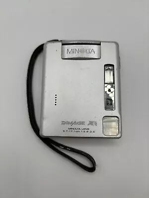 Minolta Konica DiMAGE Xt 3.2MP Digital Camera - Silver Partly Working **See Desc • $10