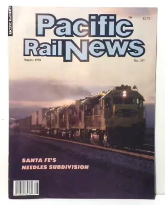 Vintage Pacific Rail News Magazine August 1988 - Railroads & Trains • $4.95