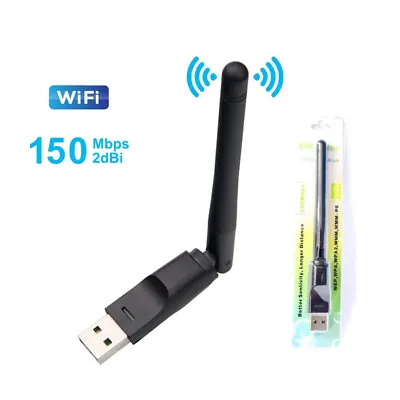 802.11n/g/b 150Mbps Mini USB WiFi Wireless Adapter Network Ralink RT5370 A2TS • £9.46