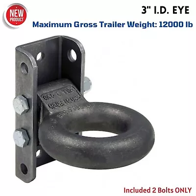 Adjustable Eye Tow For Landscape Trailer Level Towing Weld/ Bolt-On Pintle Hook • $119.99