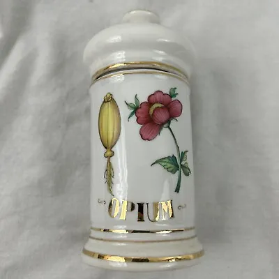 $105 • Buy Vintage French Opium Apothecary Jar / Pharmacy Pot Limoges Style