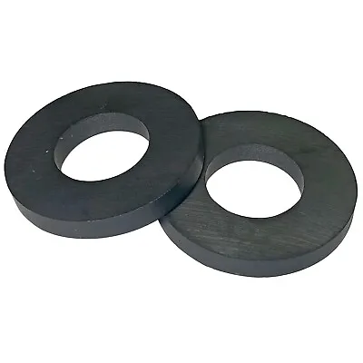 2 Pack Ceramic Ring Magnets Ferrite Strong Magnetic Material Round Magnets • $6.49