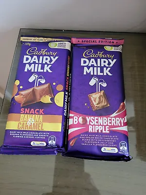 £13 • Buy Cadbury Dairy Milk Snack Banana And Caramel Boys Australian Import 180g Bars X 2
