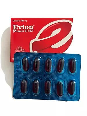 £5.99 • Buy Vitamin E 400mg Evion  50 Capsules For Hair, Glowing Skin And Nails