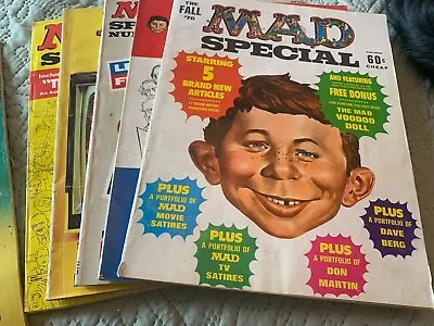 Set Of 5 Vintage (early 1970s) Special Edition MAD Magazines + 2 Bonus Editions • $56