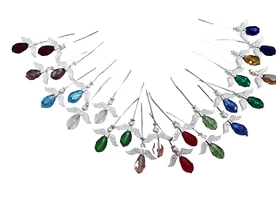 Mini Kit - Angel Pendant Kit - Makes 24 - 12 Birthstone Colours & SP Findings • £5.99