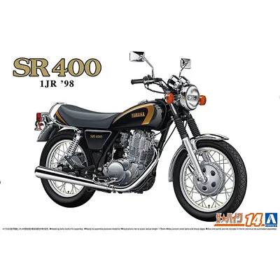 AOSHIMA The Bike No.14 1/12 Scale Yamaha 1JR SR400 '98 [Plastic Assembly Model] • $31.91