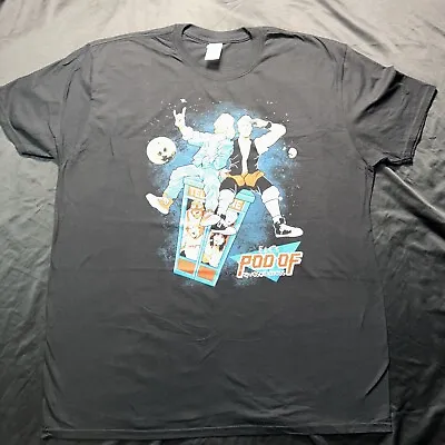 WWE AEW Edge Christian T Shirt E & C's Pod Of Awesomeness Size 2XL Graphics Logo • $19.25