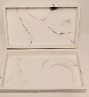 Better Homes & Gardens Faux White Marble Vanity Tray Set Of 2. 9 ×5 . New • $23.50