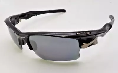 Oakley Fast Jacket Sunglasses OO9156-20 Polished Black Gray Polarized Lenses • $30