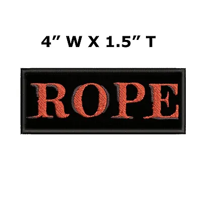 ROPE Patch Patch Embroidered Iron-on Applique Funny Humor • $4.50