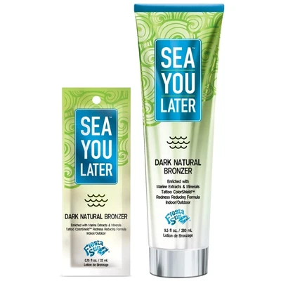 Fiesta Sun 'Sea You Later' Dark Natural Bronzer Sunbed Tanning Lotion Cream SALE • £11.99