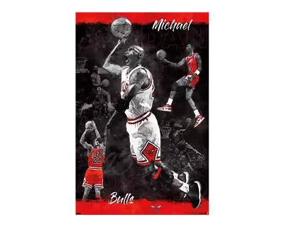 MICHAEL JORDAN - SKETCH COLLAGE POSTER - 22x34 - OFFICIAL & LICENSED - 21931 • $11.50