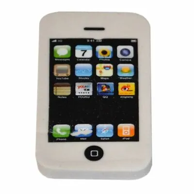 £2.99 • Buy White Iphone Rubber Erasers Back School Stationary Party Bag Fillers Toys Gifts