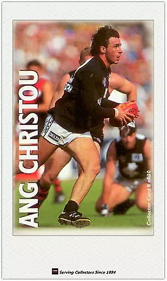 1996 Optus Vision AFL Card #8 Ang Christou (Carlton) • $9