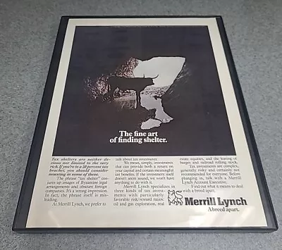 Merrill Lynch A Bread Apart 1979 Print Ad Framed 8.5x11 Wall Art  • $19.99