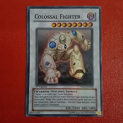Yugioh Colossal Fighter 5DS1-EN043 1st Edition • £2