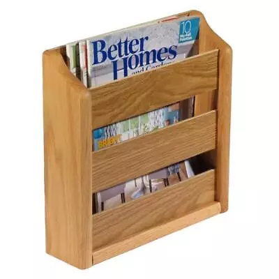 $53.65 • Buy Wooden Mallet MRS1LO 1 Pocket Wall Mounted Magazine Rack - Light Oak