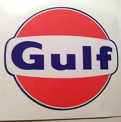 Gulf Round Sticker Decal Gas Hot Rod Rat Rod Vintage Look Car Truck Drag Race 59 • $3.99