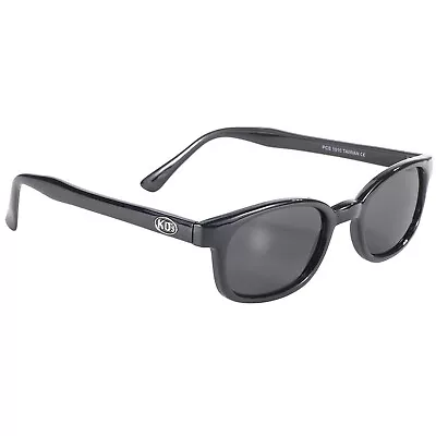 Pacific Coast Sunglasses X-KD's Classic Biker Sunglasses Black Frames & Smoke • $12.25