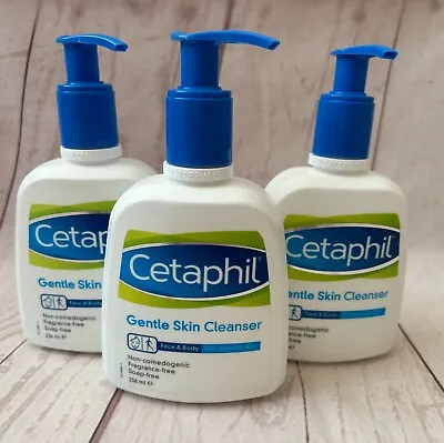 £23.95 • Buy 3 X 236ml Cetaphil Gentle Skin Cleanser, Soap Free, Dry, Sensitive Skin