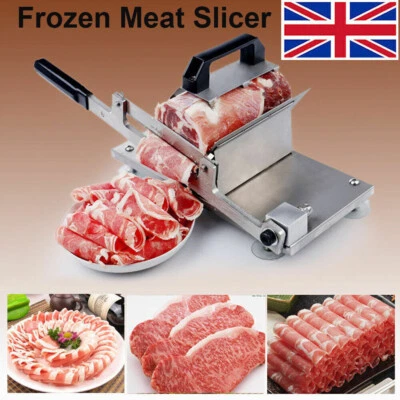 £17.75 • Buy New Manual Frozen Meat Slicer Mutton Roll Food Slicer Manual Slicing Cutter UK