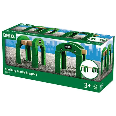 £11.95 • Buy BRIO 33253 Stacking Track Supports - Box Of 2 For Wooden Train Set