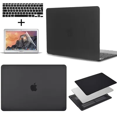 £9.94 • Buy Black Case + Keyboard Skin +Screen Skin For Apple MacBook Air Pro 11 13 14 15 16