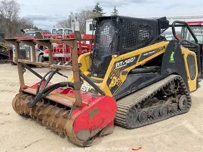 2016 ASV RT-120F Skid Steer Track Loader Cab Forestry Mulcher Bidadoo -Repair • $39000