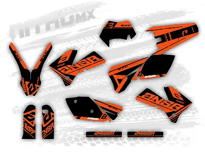 NitroMX Graphic Kit For KTM EXC EXC-F 125 250 300 450 525 2005 2006 2007 Enduro • $159.90