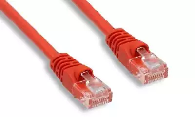 Ethernet GIGABIT CROSSOVER Network Cable RJ45 CAT6 3FT 4-Pair Red • $4.54