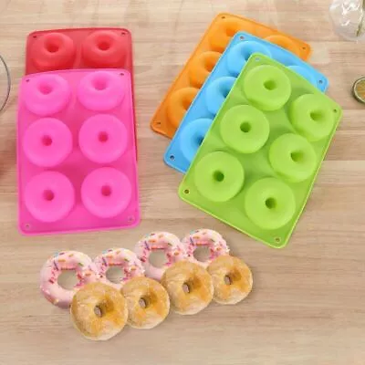 Silicone Donut Mold Donut Mould Pan Baking Tray Bagels Cake Biscuit Muffins 1pc • $13.99