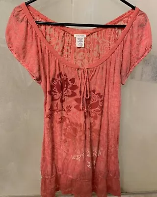 Maurices Coral Short Sleeve Top Small • $4