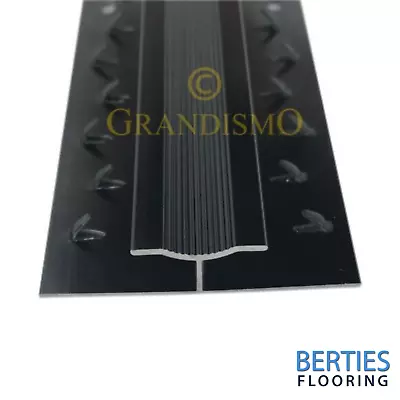 £8.50 • Buy Double Carpet To Carpet Door Trim / Strip / Bar  - Black Finish - Threshold