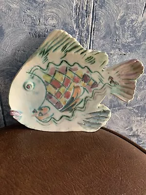 Pottery Fish Plate / Wall Devore • $0.99