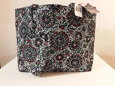 NWT Vera Bradley GRAND TOTE With Pouch Stained Glass Medallion Pattern HUGE • $55.99