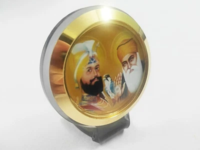 £13.19 • Buy Sikh God Idol Guru Nanak Dev Ji & Guru Gobind Singh Ji Temple Frame For Car