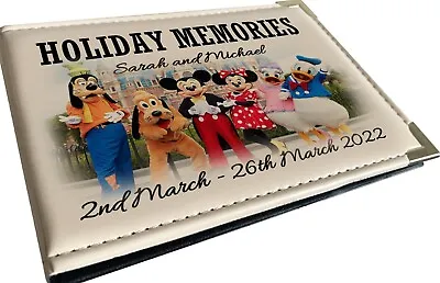 Personalised Holiday Photo Album Travel Vacation Memory Book Disneyland. • £14.99