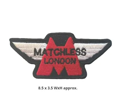 Matchless London Winged Embroidered Sew On Iron On Patch Badge Jeans JacketN-137 • £2.09