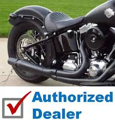 Thunderheader Black 2-n-1 High Performance Exhaust System Harley 87-06 Softail • $1029.95