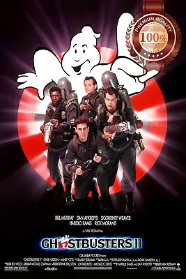 GHOSTBUSTERS 2 II 1989 80s ORIGINAL OFFICIAL CINEMA MOVIE PRINT PREMIUM POSTER • $11.95