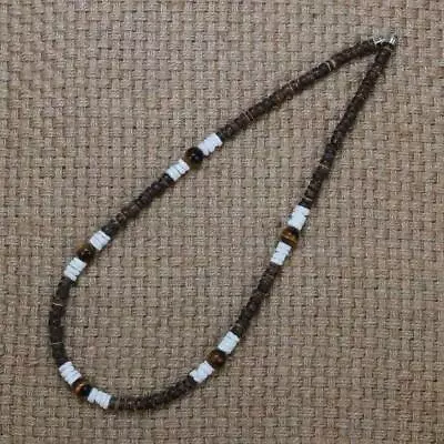 2023 Summer Beach Bohemia Surfer Necklace For Men Coconut Shell Beaded Necklace • $11.99