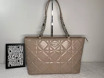 Love Moschino Quilted Textured Leather Shoulder Bag Blush/light Beige • $55