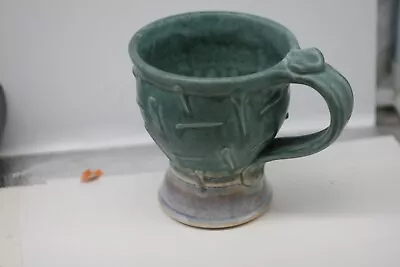 Art Pottery Coffee Mug Cup Beautiful Design Signed GA • $19.99